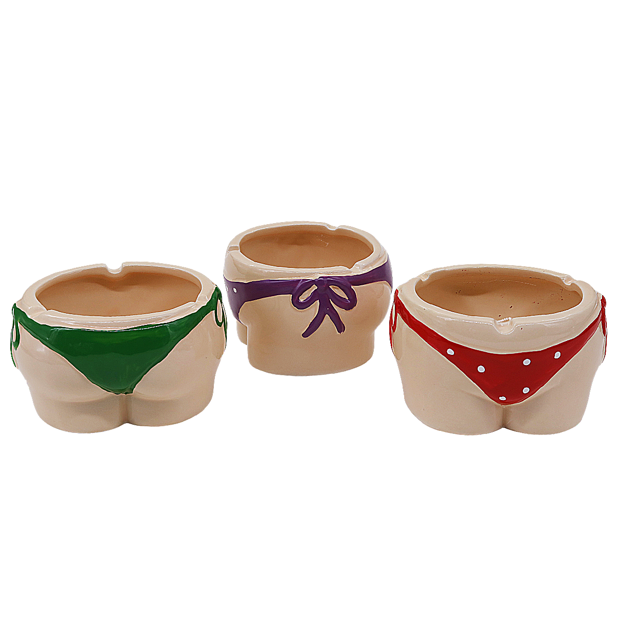 IDGAF Ceramic Bikini Ashtray (ASH76) | 6 Count Display | Assorted Colors product image